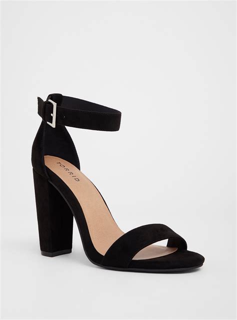 macys black sandals|black ankle strap heeled sandals.